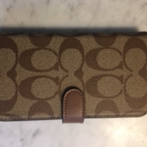 Coach Cell Phone Case/Card Case Combo - Picture 1 of 3